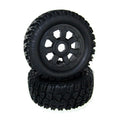 Pre-Mount 1/5th Tires and Wheels (22mmHex)(Black)(1pr)