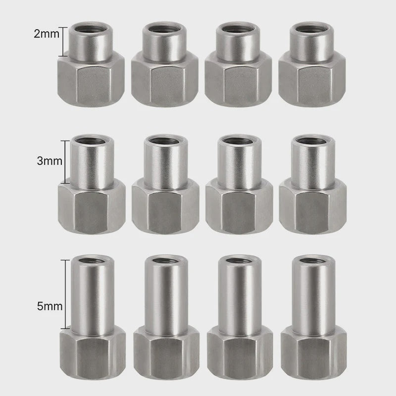 SCX24 4PCS 2/3/5mm M2 Long Nuts