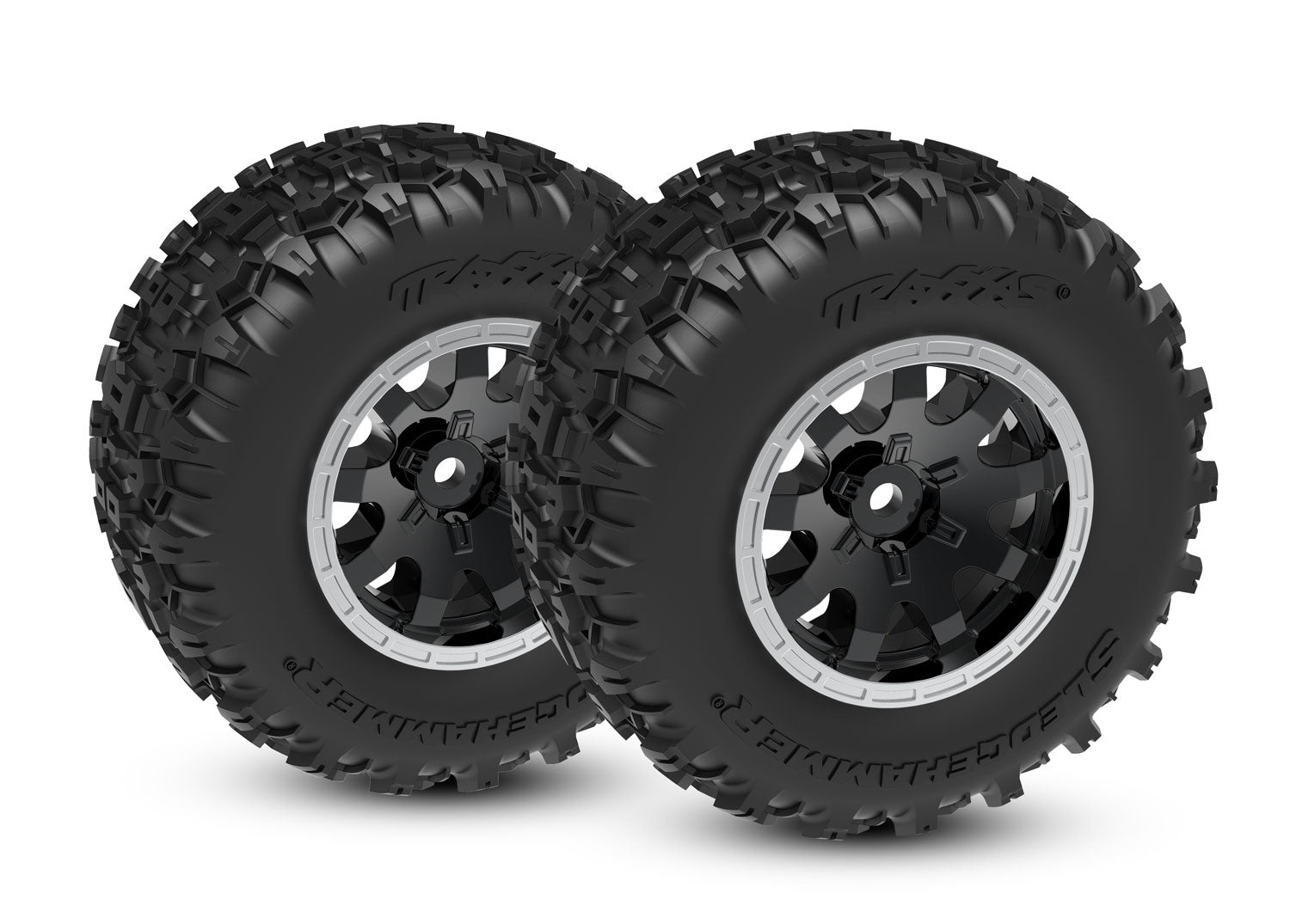 Mini Maxx Front Wheels w/ Sledgehammer Tires