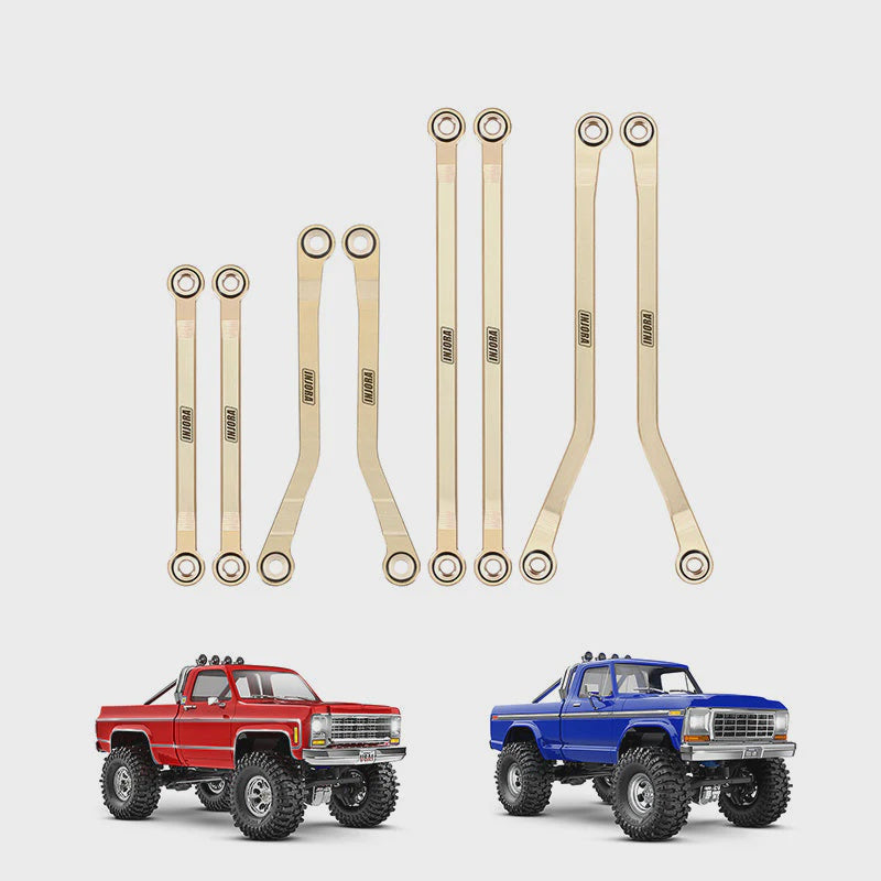 TRX-4M High Trail K10 and F150 Brass High Clearance Links