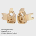 UTB18 Capra Brass Steering Knuckle Portal Cover Counterweight