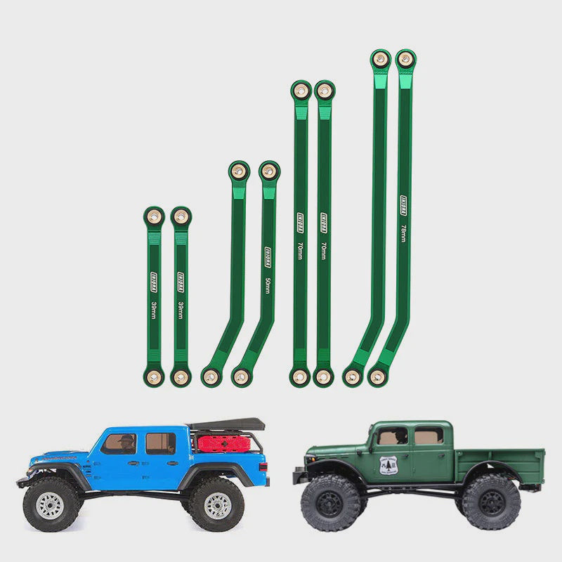 SCX24 Gladiator Power Wagon 8PCS Aluminum High Clearance 4 Links Kit