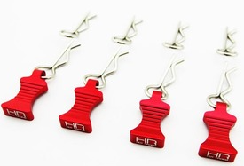 1/10 Aluminum EZ Pulls (4pcs), Body Clips (8pcs)