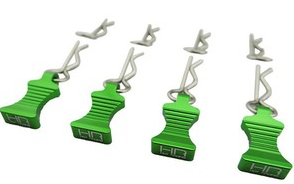 1/10 Aluminum EZ Pulls (4pcs), Body Clips (8pcs)