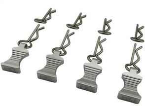 1/10 Aluminum EZ Pulls (4pcs), Body Clips (8pcs)