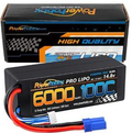 4S 14.8V 6000mAh 100C LiPo Battery with EC5, Hard Case