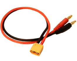 Charge Adapter: Male to Male 4mm Bullets 300mm Wire