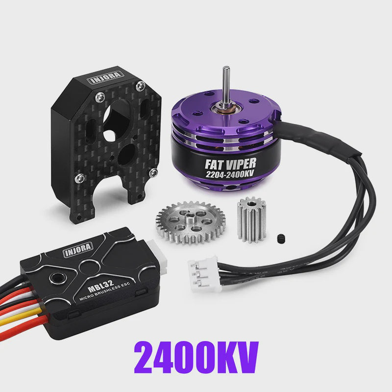 SCX24 Fat Viper 2204 Brushless Outrunner Motor with Mount