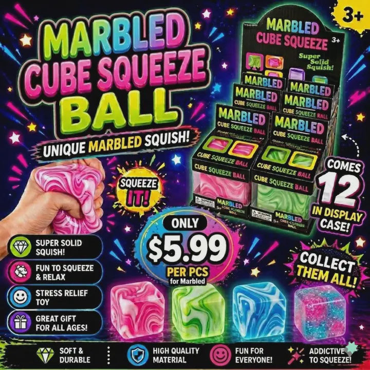 Marbled Cube Squishy