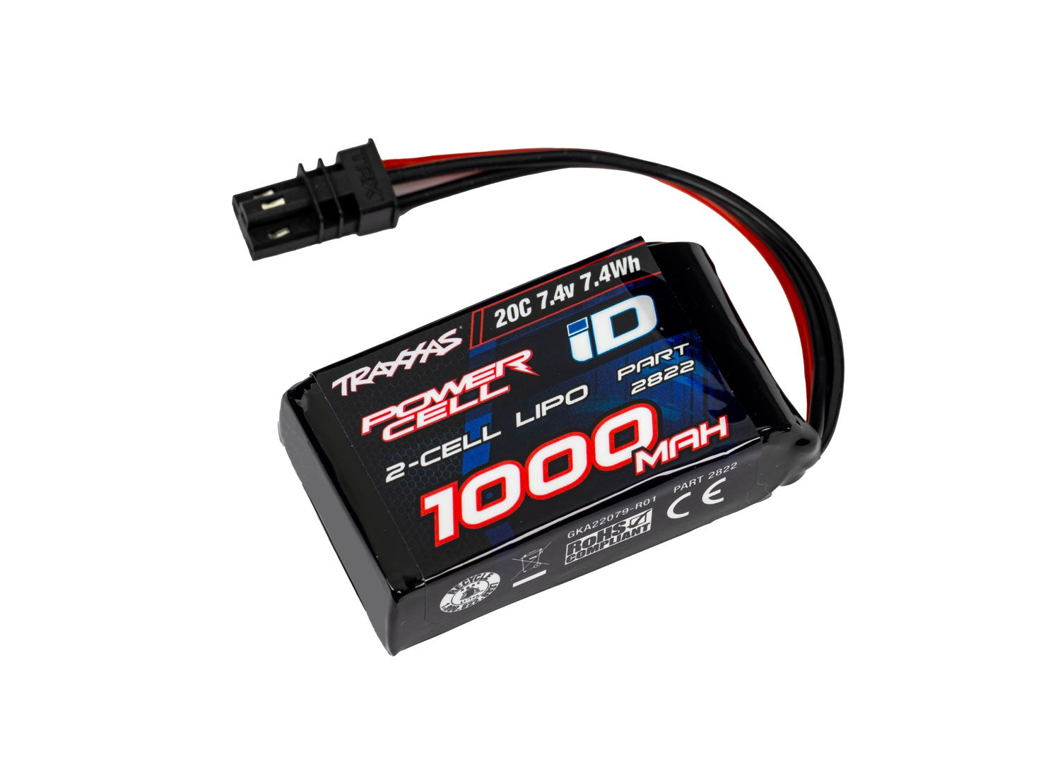 2s LiPo 1000mAh 7.4v 20c Battery