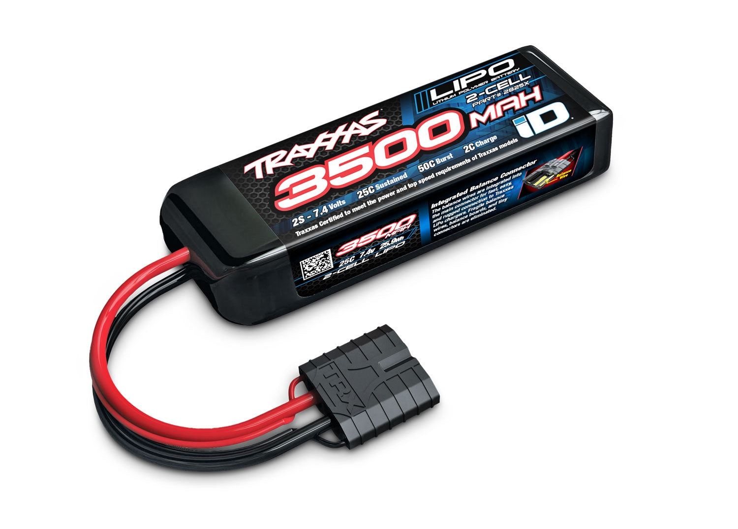 2S LiPo 3500mAh 7.4v 25c Battery