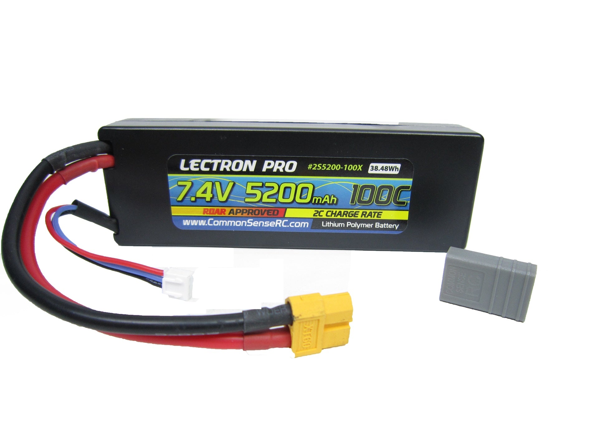 7.4V 5200mAh 100C Lipo Battery with XT60