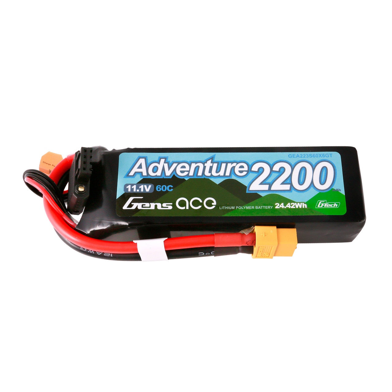 2200mAh 3S 60C 11.1V G-Tech Adventure Lipo Battery Pack with XT60