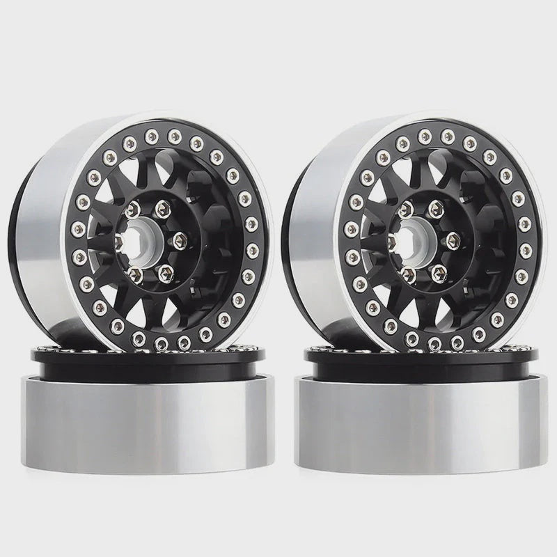 1/10 Crawler 1.9" 12-spoke Metal Beadlock Wheel Rims