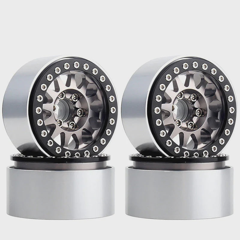 1/10 Crawler 1.9" 12-spoke Metal Beadlock Wheel Rims