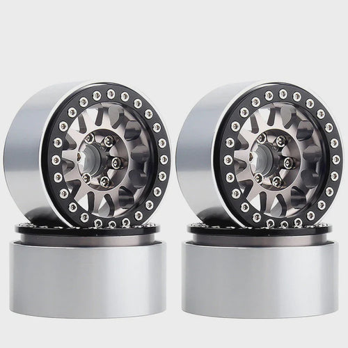 1/10 Crawler 1.9" 12-spoke Metal Beadlock Wheel Rims