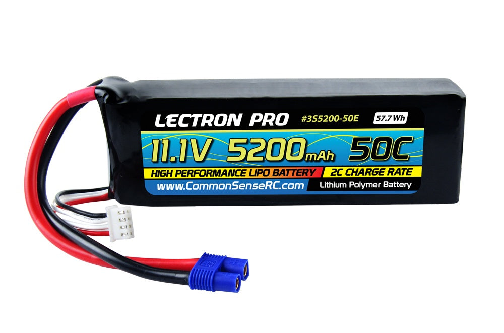 11.1V 5200mAh 50C Lipo Battery for 1/10 Scale