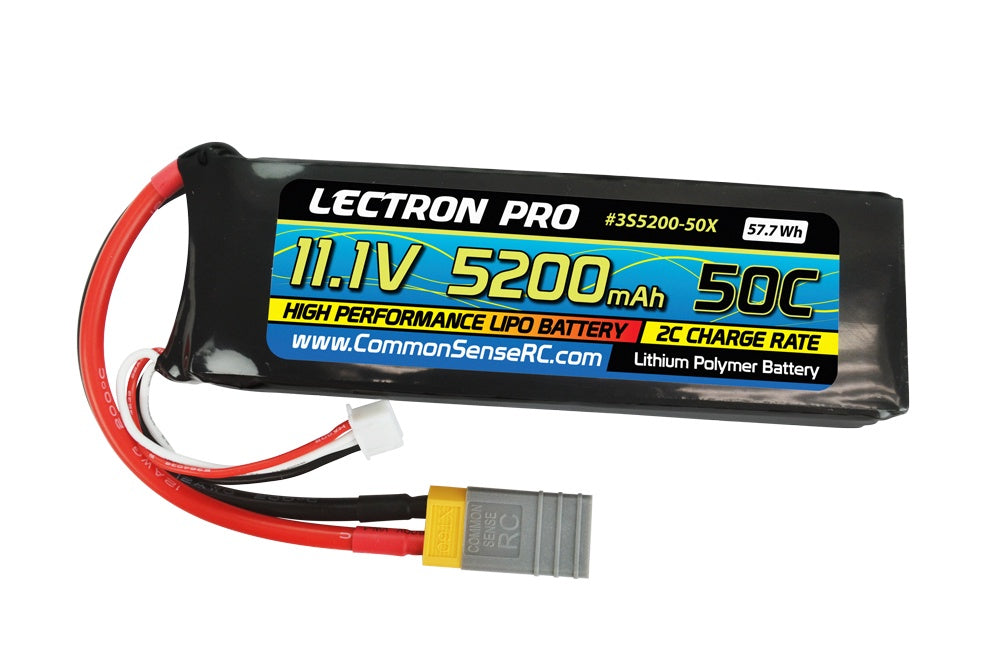 11.1V 5200mAh 50C Lipo Battery for 1/10 Scale