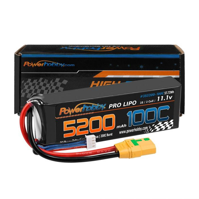 3s 11.V 5200mAh 100C Lipo Battery w/ XT90 Plug