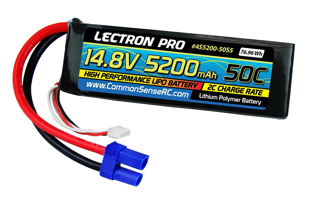 14.8V 5200mAh 50C Lipo Battery Soft Pack with EC5
