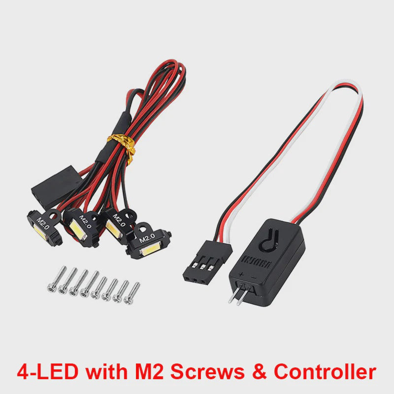 1/18 or 1/24 RC Crawler Rock Lights Kit with Controller