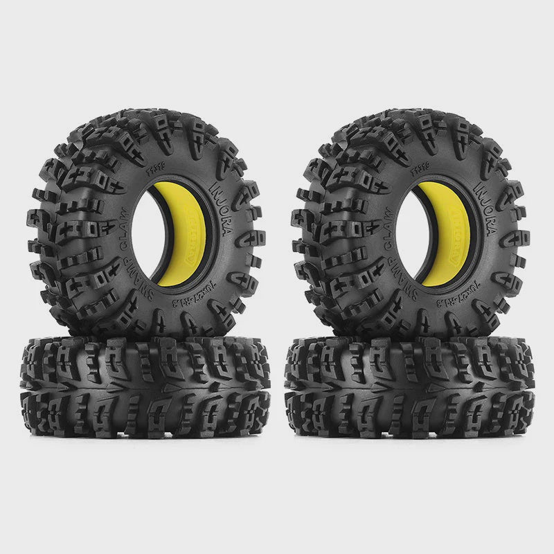 1.3" 70*27mm Swamp Claw Tires & Silicone Rubber Inserts Combo