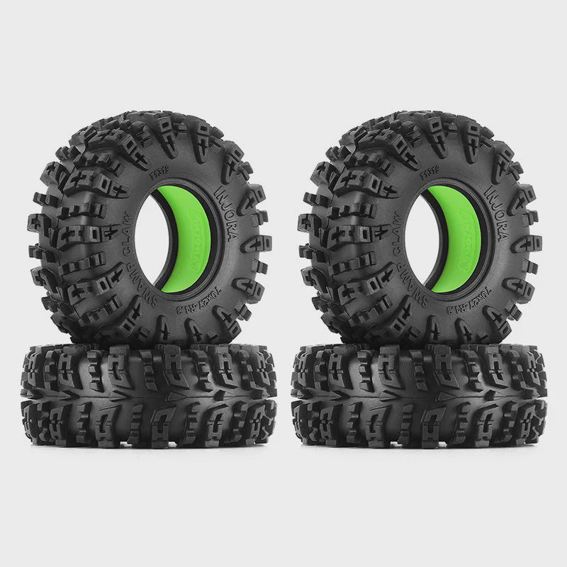 1.3" 70*27mm Swamp Claw Tires & Silicone Rubber Inserts Combo
