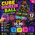 Glitter Cube Squeeze Ball â€“ Glitter Ice Cube Edition