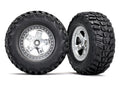 SCT Satin Chrome & Black Wheels & Kumho Tires