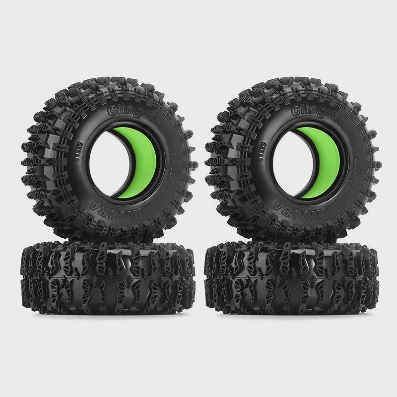 1.3" 70*26mm Cling On Tires & Silicone Rubber Inserts Combo