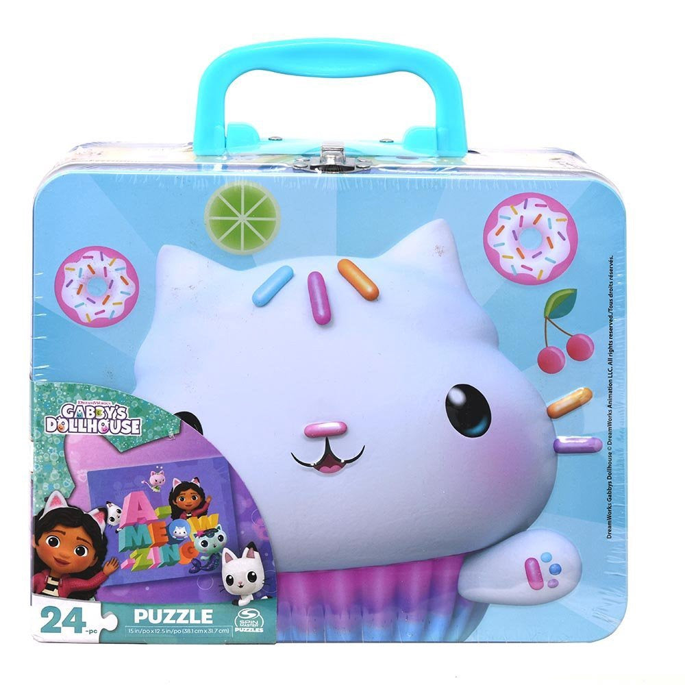 Tin Lunch Box w/ Puzzle