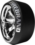 Firebrand RC Highfive XDR9 5Â° Pre-Mounted Slick Drift Tires (4) (Chrome) w/Diamond Tires, 12mm Hex & 9mm Offset