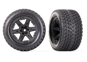 RXT Black Wheels Gravix 2.8" Tires