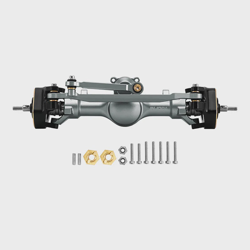 SCX24 +4mm Planet Axles with Double Joint Shafts & Brass Steering Knuckles