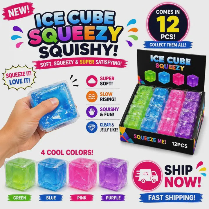 Ice Cube Squeezy Sugar Squishy