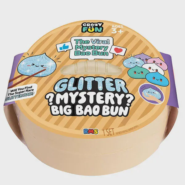 RmsÂ® Crazy Funâ„¢ 7" Bao Bun Mystery Squishy Rare Gltr