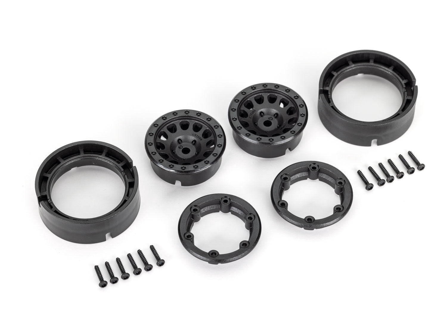 TRX-4M MTHD Wheels 105 BLK 1.0"