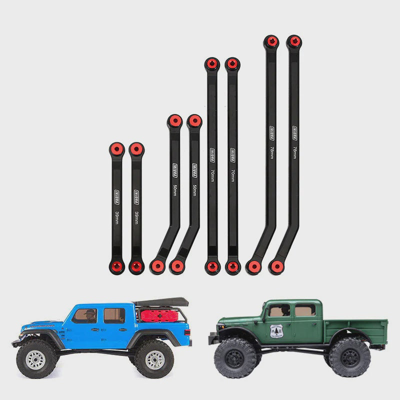 SCX24 Gladiator Power Wagon 8PCS Aluminum High Clearance 4 Links Kit