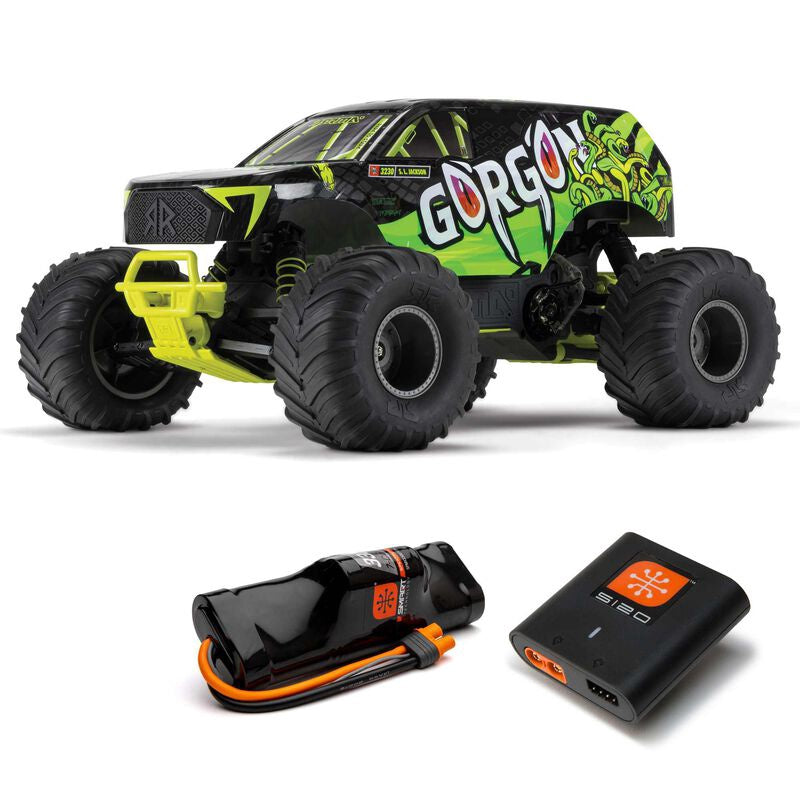 1/10 GORGON 4X2 MEGA 550 Brushed Monster Truck RTR w/ Battery & Charger
