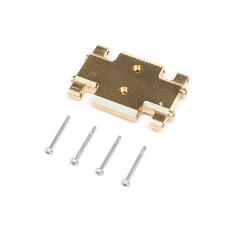 AX24 Brass Chassis Skid Plate