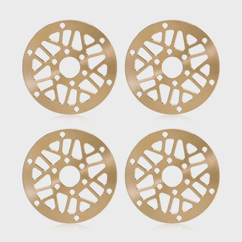 4pcs Brass Wheel Faces for 1.3" ModuWheel