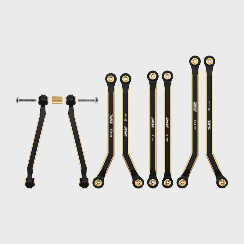 SCX24 8PCS 37g Heavy Brass High Clearance Chassis 4 Links Set