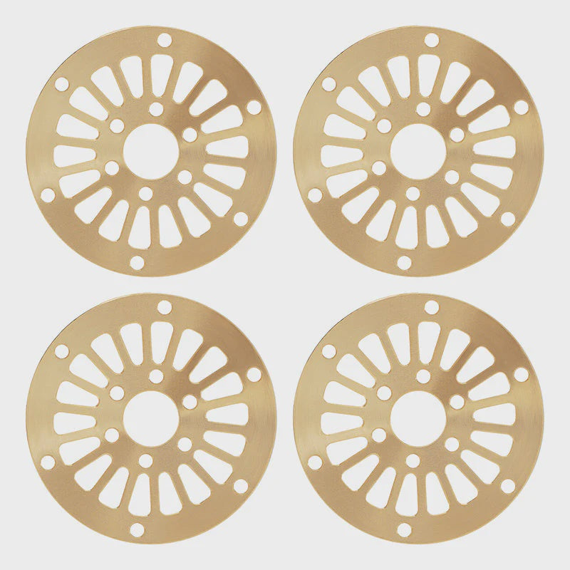 4pcs Brass Wheel Faces for 1.3" ModuWheel