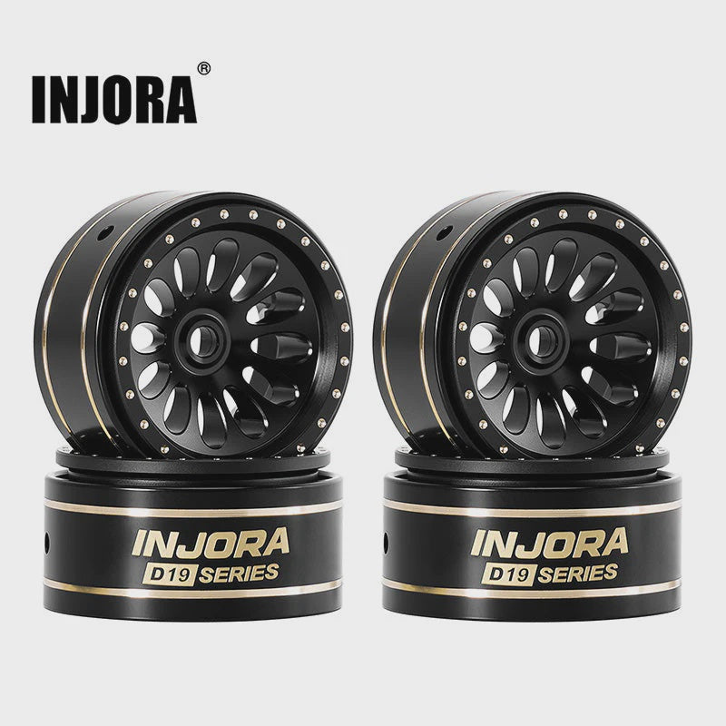 SCX30 0.7" D19 Ripple Black Brass Wheels