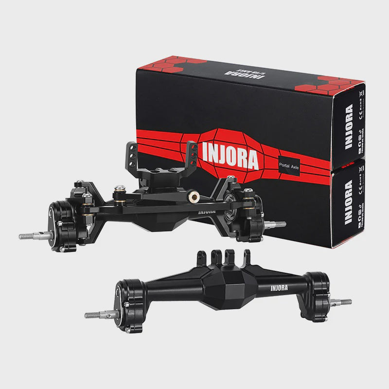 TRX-4M +5mm Diamond Portal Axles with Lay Down Servo Mount & Links
