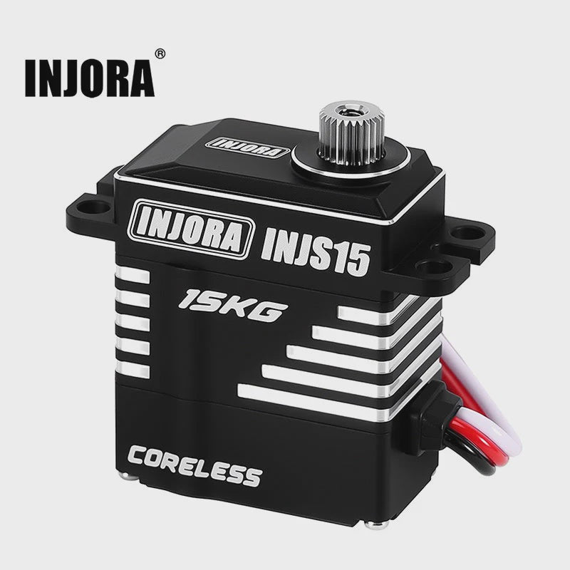 INJS15 15KG Coreless High Torque Micro Servo for 1/18 1/24 RC Crawler