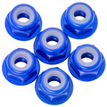 7075 Aluminum Flanged Locknuts M3