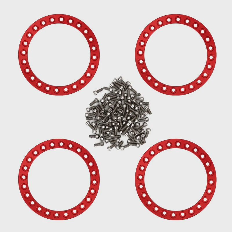 1/10 Crawler CNC Aluminum Wheel Outer Beadlock Rings for 1.9" Wheel Rims