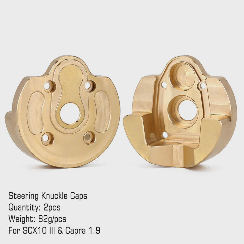 SCX10 III and Capra 1.9 Heavy Duty Brass Portal Steering Knuckle
