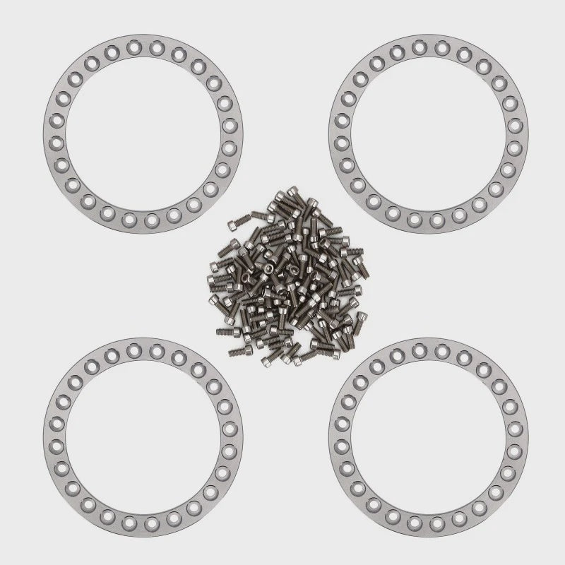 1/10 Crawler CNC Aluminum Wheel Outer Beadlock Rings for 1.9" Wheel Rims